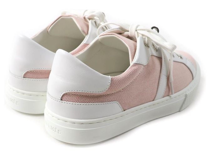 Hermès Day Kelly Buckle Canvas-Leder-Sneaker Pink - Ansicht 3