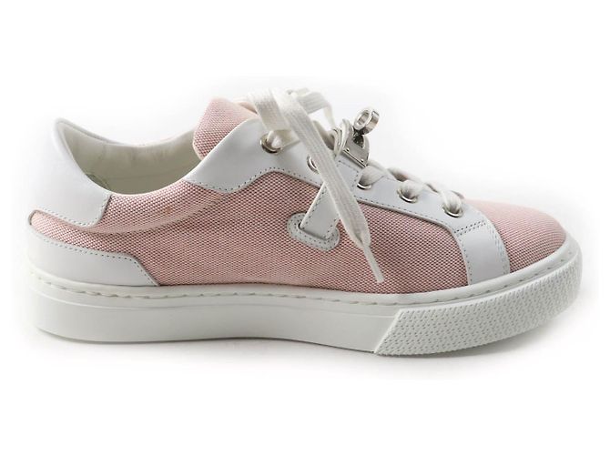 Hermès Day Kelly Buckle Canvas-Leder-Sneaker Pink - Ansicht 6