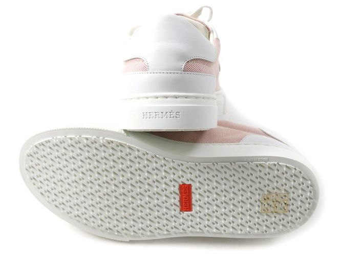 Hermès Day Kelly Buckle Canvas-Leder-Sneaker Pink - Ansicht 7