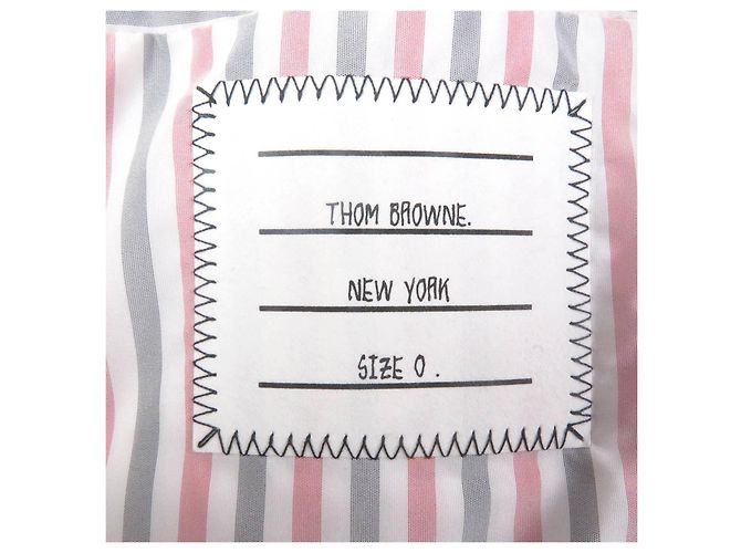 Veste en duvet en polyester Thom Browne MJD085X Bleu Bleu Marine - vue 8