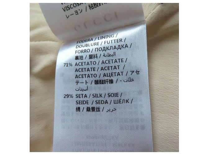 Gucci 551562 Mono de Algodón y Rayón Blanco Blanco roto - vista 10