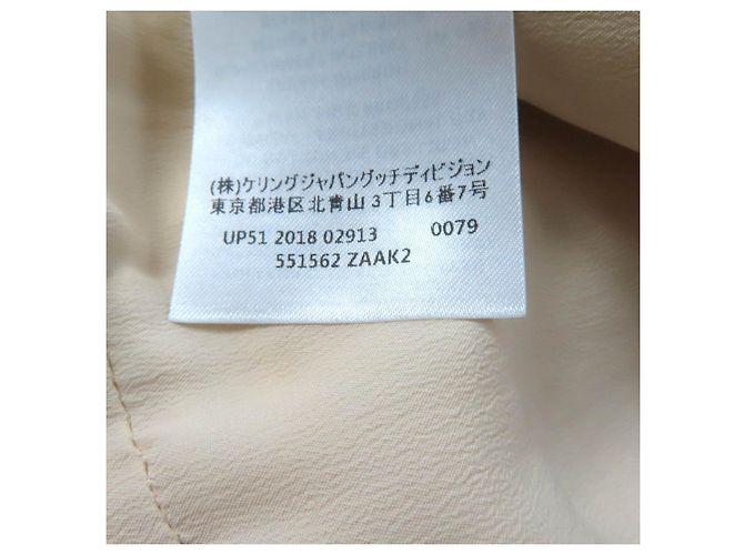 Gucci 551562 Mono de Algodón y Rayón Blanco Blanco roto - vista 11
