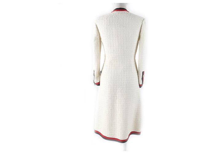 Gucci 551562 Mono de Algodón y Rayón Blanco Blanco roto - vista 3