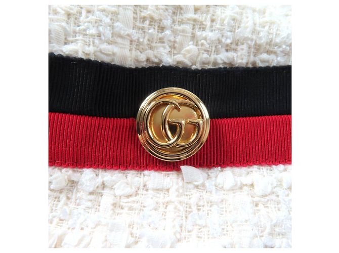 Gucci 551562 Mono de Algodón y Rayón Blanco Blanco roto - vista 6