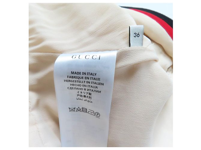 Gucci 551562 Mono de Algodón y Rayón Blanco Blanco roto - vista 8