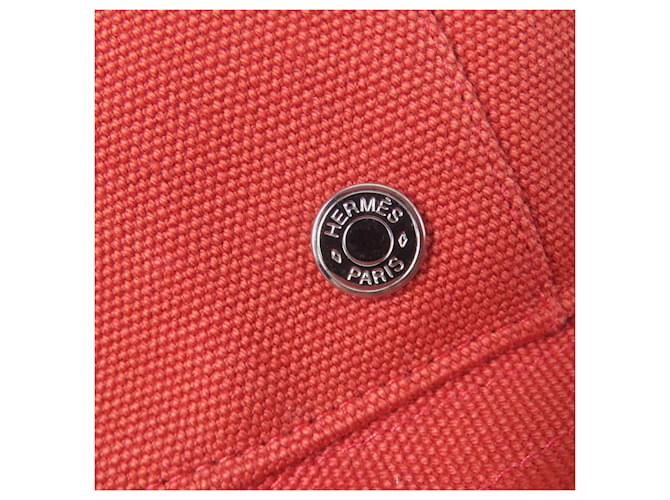 Cappello in cotone metallico Hermès Arancione - vista 7