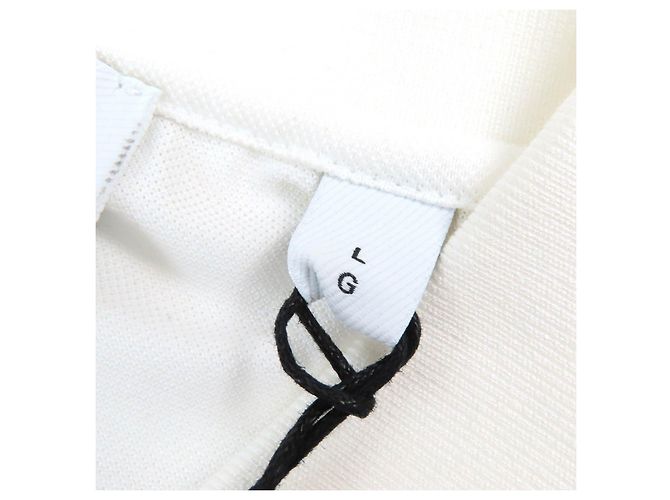 Camisa polo de algodón con bordado del logo TB de Burberry Blanco - vista 7