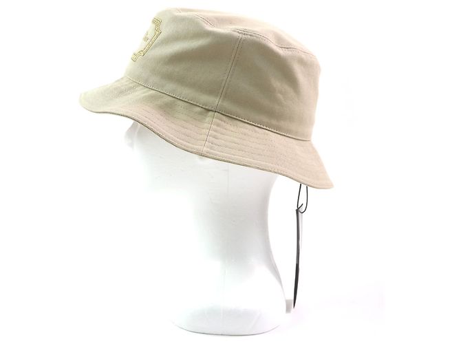 Baumwoll-Bucket-Hut mit gesticktem Dior-Logo Beige - view 3