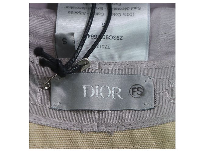 Baumwoll-Bucket-Hut mit gesticktem Dior-Logo Beige - view 8