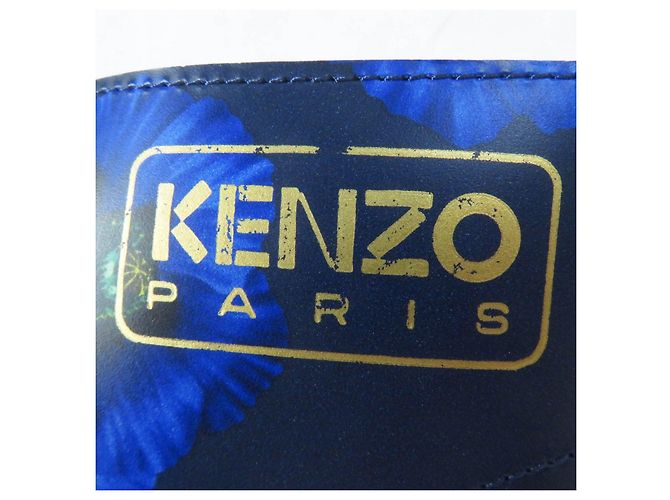 Lederstiefel KENZOWAVE NIGO mit Mohnblumenprint Kenzo Blau Marineblau - Ansicht 7