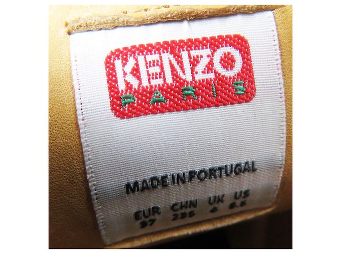 Lederstiefel KENZOWAVE NIGO mit Mohnblumenprint Kenzo Blau Marineblau - Ansicht 9
