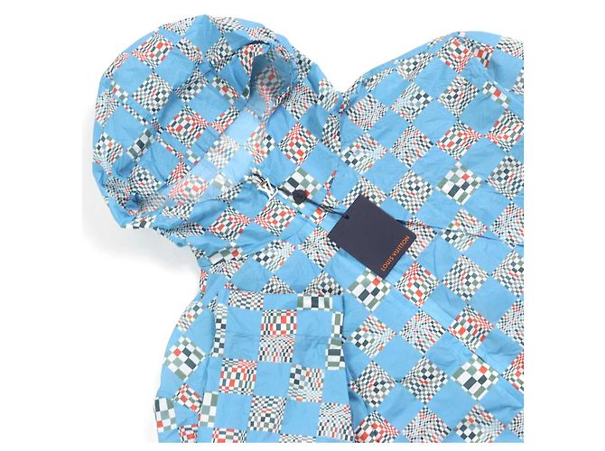 Sudadera de nylon Damier distorsionado Louis Vuitton Azul Azul claro - vista 2