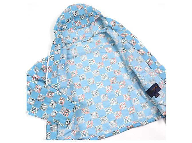 Sudadera de nylon Damier distorsionado Louis Vuitton Azul Azul claro - vista 3