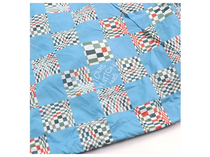 Sudadera de nylon Damier distorsionado Louis Vuitton Azul Azul claro - vista 7