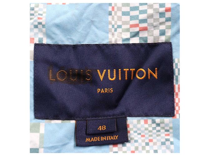Sudadera de nylon Damier distorsionado Louis Vuitton Azul Azul claro - vista 9