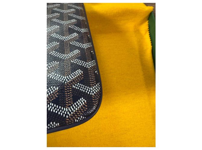 Goyard Senat MM en lona recubierta Azul oscuro - vista 4