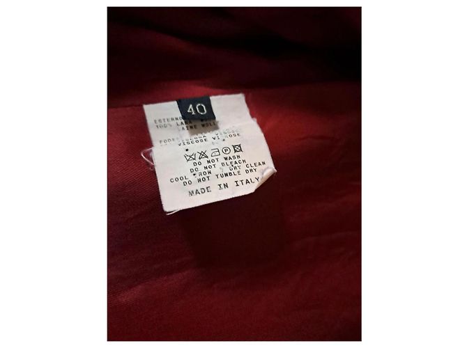 Cappotto lungo Etro a righe multicolore in lana Marrone - vista 8