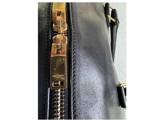 Borsa in pelle nera Saint Laurent Nero - vista 3
