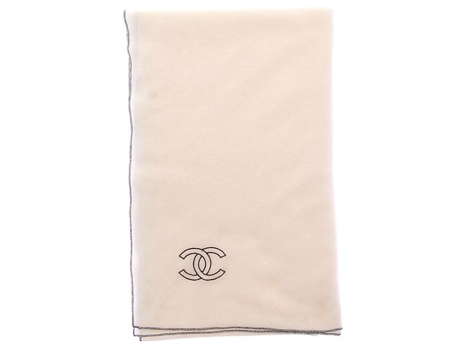 Chanel Cachecol branco e preto - vista 3
