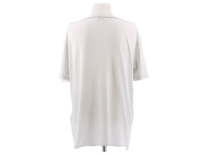 Camiseta de algodón blanca Saint Laurent Blanco - vista 2