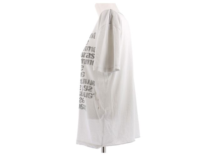Camiseta de algodón blanca Saint Laurent Blanco - vista 4
