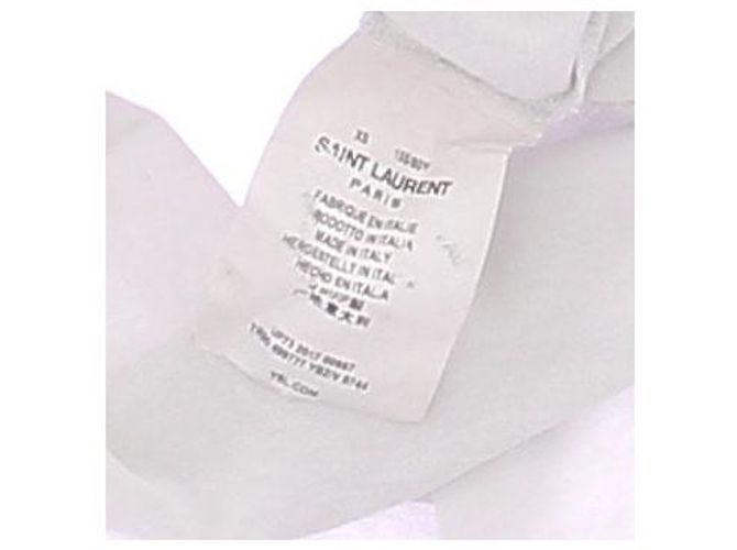 Camiseta de algodón blanca Saint Laurent Blanco - vista 6