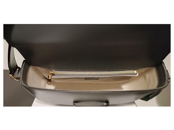 Borsa a tracolla Gucci Horsebit 1955 XL pelle grigia Grigio - vista 6