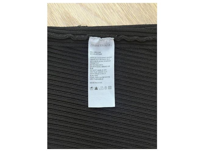Top Zimmermann negro de viscosa - vista 7