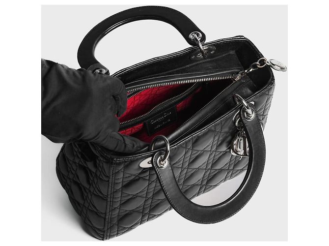 Christian Dior Borsa Lady Dior My ABCDior Nero - vista 3