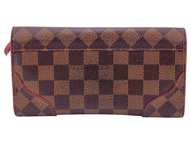 Portafoglio Lungo in Tela Damier Louis Vuitton Marrone Damier ebene - vista 2