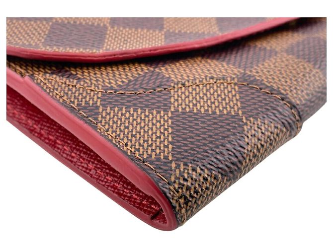 Portafoglio Lungo in Tela Damier Louis Vuitton Marrone Damier ebene - vista 3