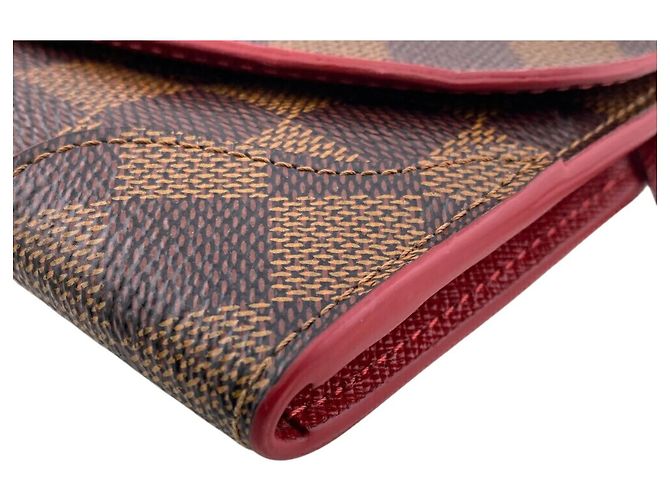Portafoglio Lungo in Tela Damier Louis Vuitton Marrone Damier ebene - vista 4