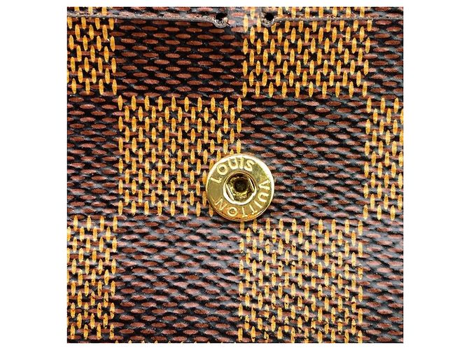 Portafoglio Lungo in Tela Damier Louis Vuitton Marrone Damier ebene - vista 6