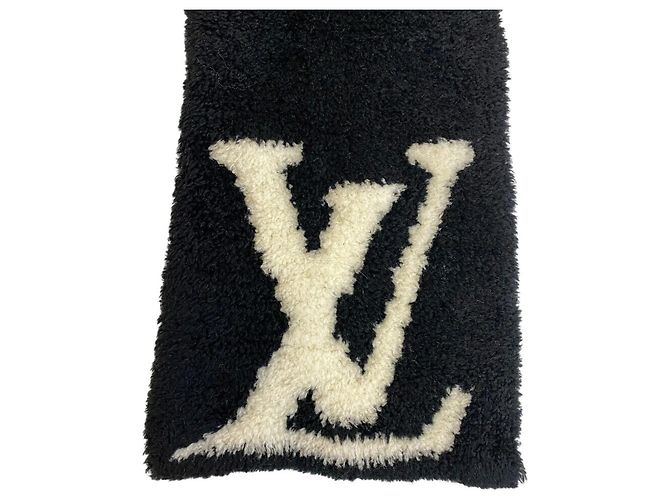 Comfy LV Schal von Louis Vuitton Schwarz Weiß - Ansicht 2