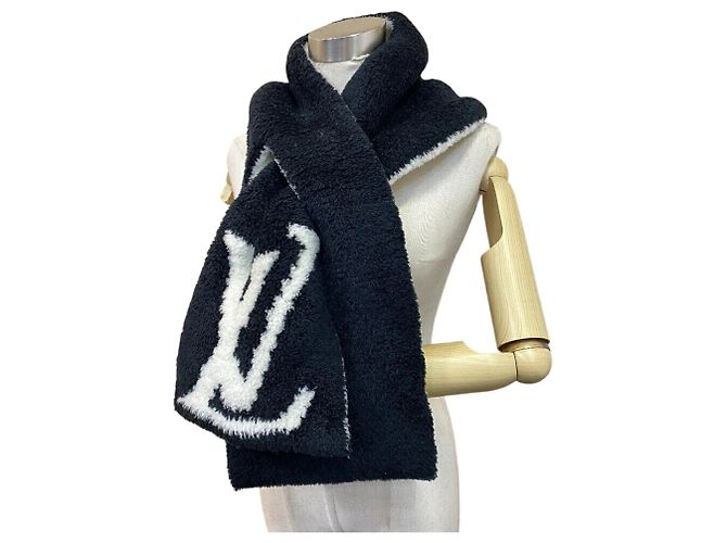 Comfy LV Schal von Louis Vuitton Schwarz Weiß - Ansicht 9