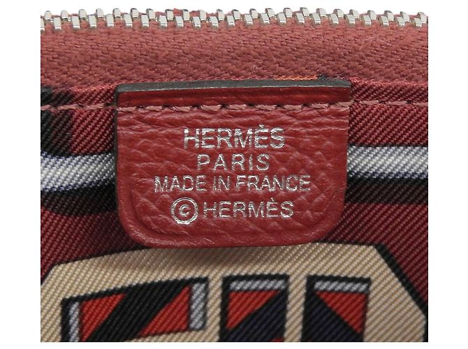 Monedero compacto Azap Silkin de Hermès en rojo Roja - vista 10