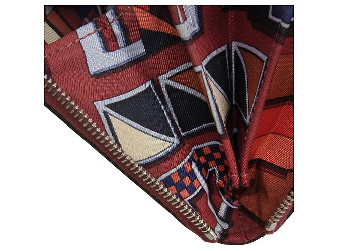 Monedero compacto Azap Silkin de Hermès en rojo Roja - vista 8