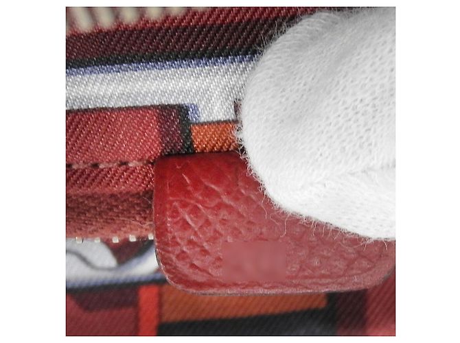 Monedero compacto Azap Silkin de Hermès en rojo Roja - vista 9