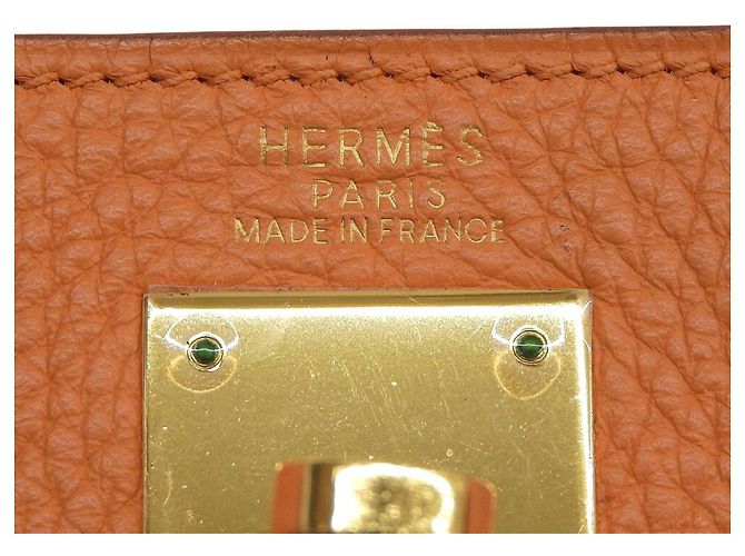 Borsa Hermès Kelly 32 Arancione - vista 10
