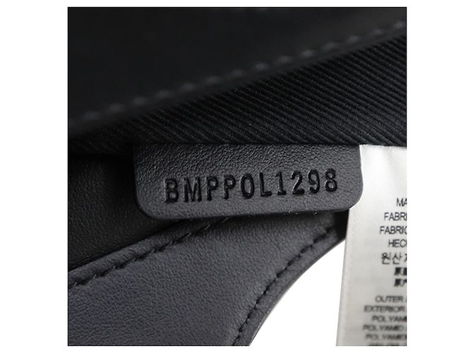 Borsa a tracolla mini in tela a quadri nera Burberry Nero - vista 5