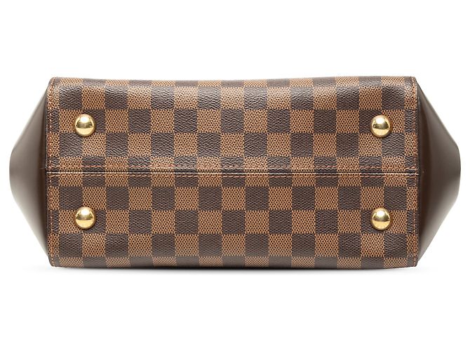 Louis Vuitton Marrone Damier Ébène Rivoli PM - vista 3