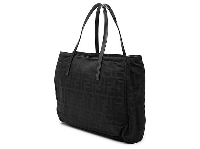 Fendi Schwarze Zucca Canvas Tote - Ansicht 2