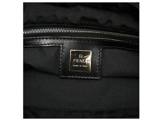 Fendi Schwarze Zucca Canvas Tote - Ansicht 5