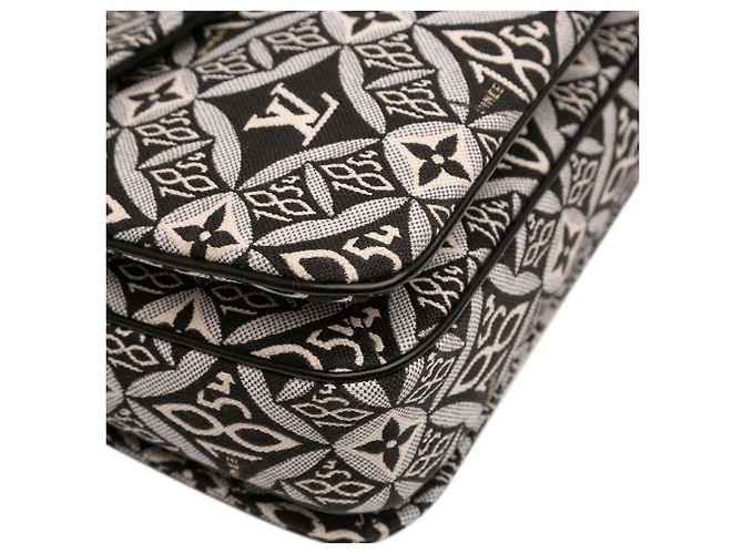 Pochette Metis Jacquard Monogram Nero Dal 1854 Louis Vuitton - vista 8