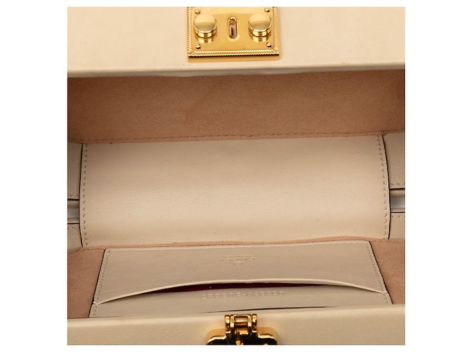 Bolsa transversal em couro marrom com G entrelaçado Gucci Bege - vista 4