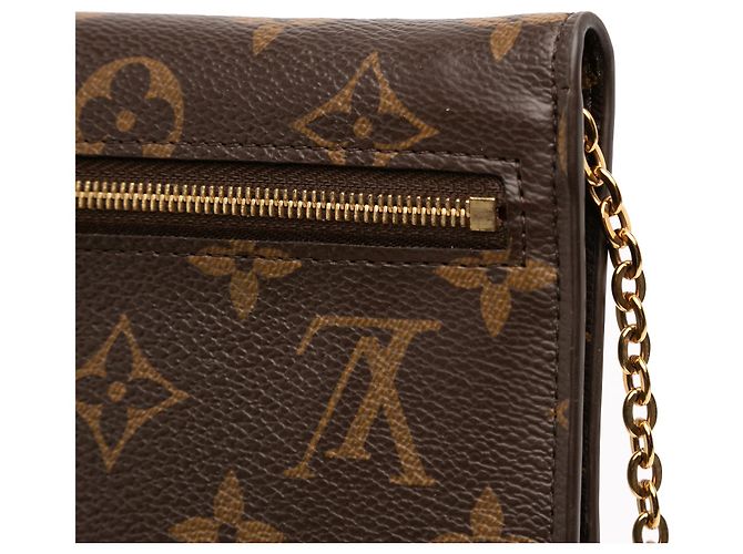 Pochette Weekend con Catena e Animazione Natalizia Louis Vuitton Monogramma Marrone Orsi sugli Sci - vista 10