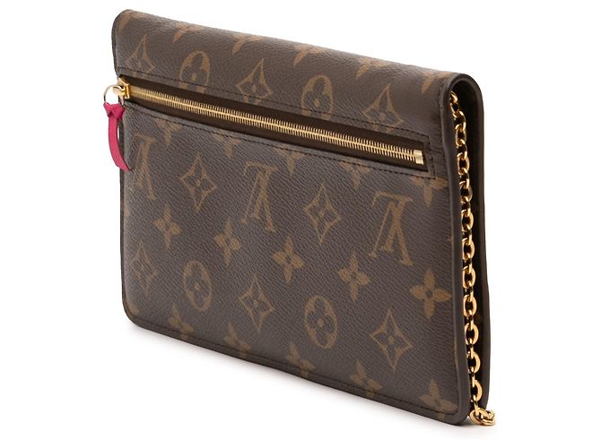 Pochette Weekend con Catena e Animazione Natalizia Louis Vuitton Monogramma Marrone Orsi sugli Sci - vista 2