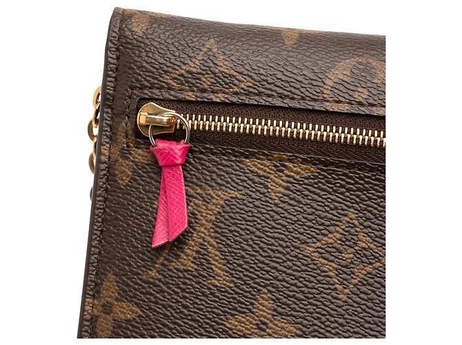 Pochette Weekend con Catena e Animazione Natalizia Louis Vuitton Monogramma Marrone Orsi sugli Sci - vista 8