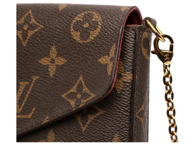 Pochette Felicie Monogramma Marrone Louis Vuitton - vista 7