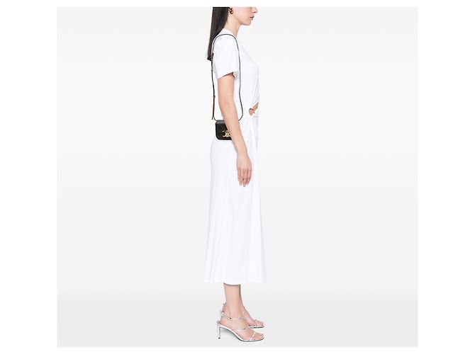 Céline Celine Mini Triomphe in Tela Rivestita Claude Marrone Marrone scuro - vista 7